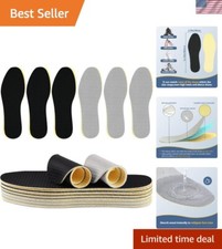 6 Pairs of Soft Memory Foam Shoe Inserts - Perfect for Men and Women Sizes 4-12