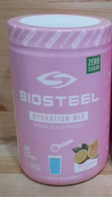 1 PACK:  BIOSTEEL PINK LEMONADE HYDRATION MIX 45 SERVINGS NSF ELECTROLYTES 11oz 