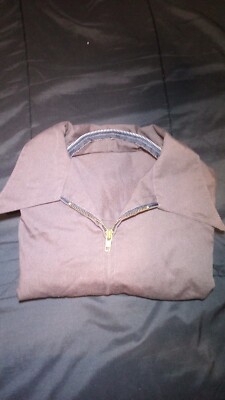 ジャケット・アウター 1960s Angelica MADE IN USA work jacket Vintage Angelica Mens Sz Lg Brown Zip Up Mechanics Garage