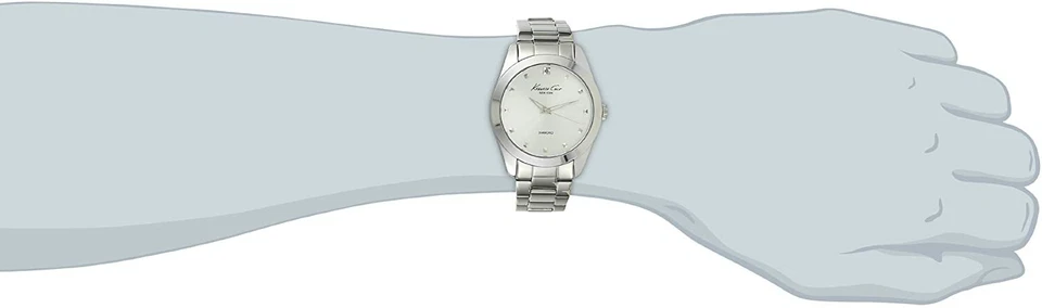 OROLOGIO DONNA DIAMOND KENNETH COLE NEW YORK CON DIAMANTINI NATURALI,IN ACCIAIO - Immagine 2 di 2