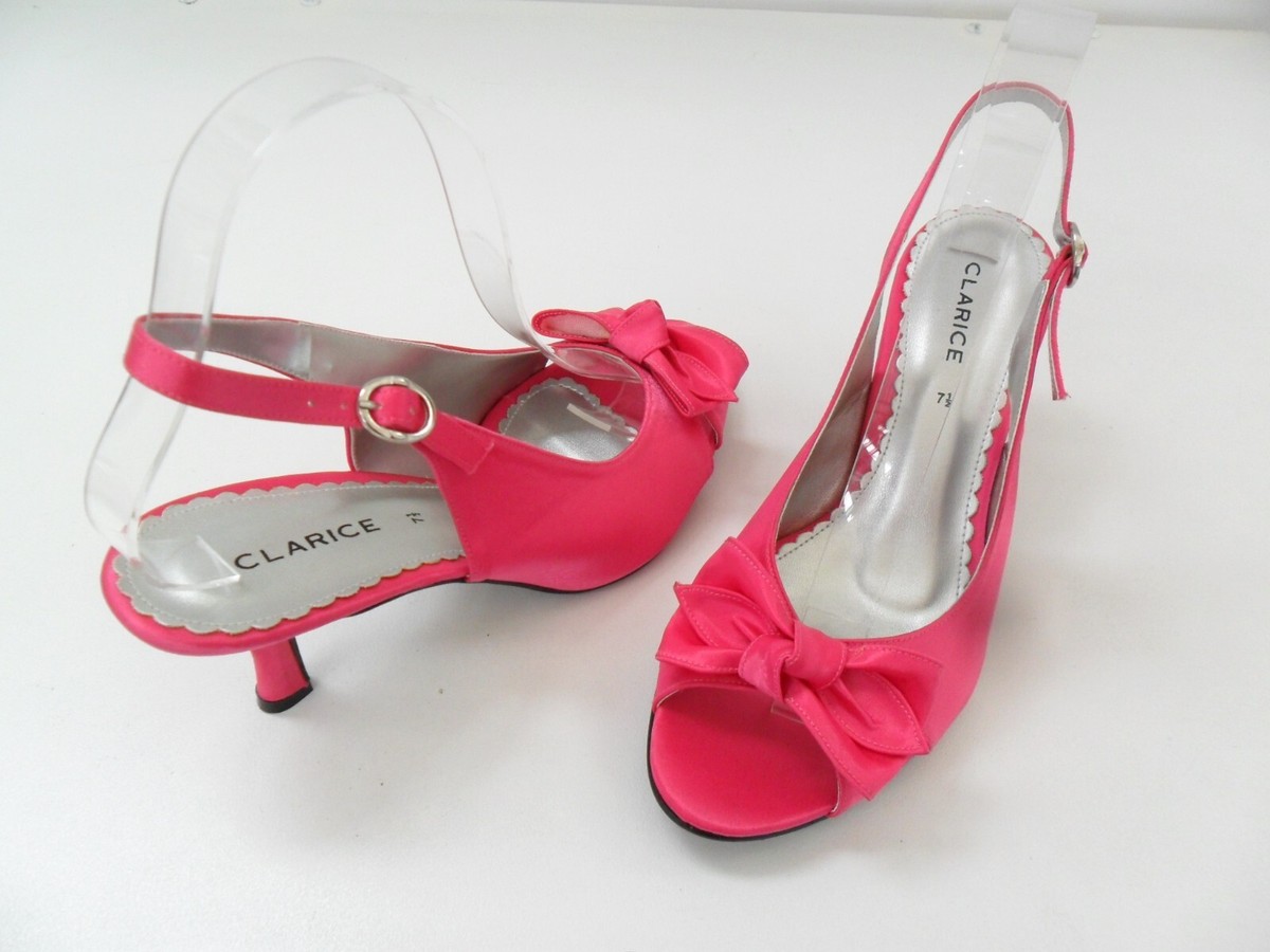 CLARICE LADIES DRESS SHOES FUCHSIA SIZE 7.5 FORMAL OPEN TOE SLING BACK  LOTUS | eBay UK