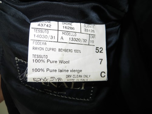 CANALI MADE IN ITALY HARRY ROSEN WOOL BLAZER SPORT COAT 42 C / 52 C - Picture 6 of 8