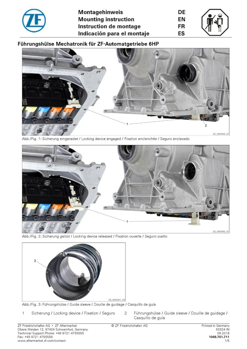 ZF Ölwechsel Satz 6-Gang Automatikgetriebe 6HP32 6HP26X BMW