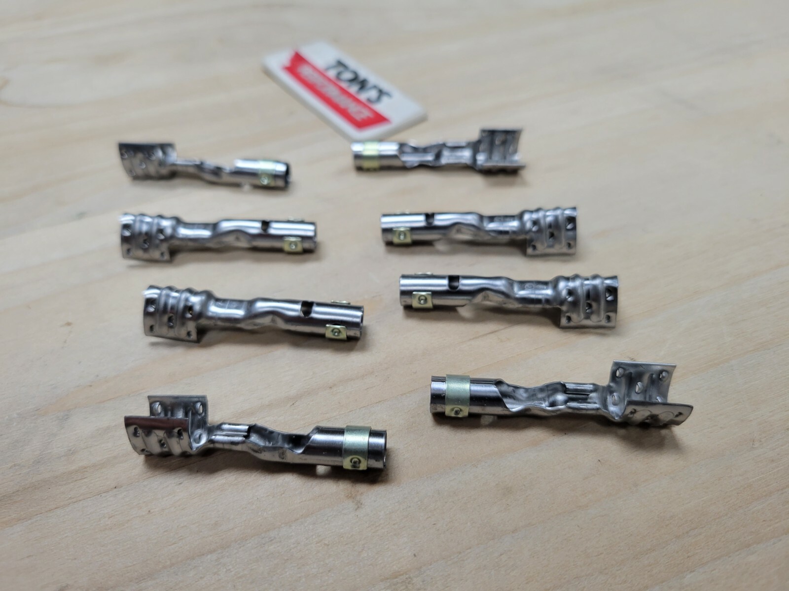 Spark Plug Wire Terminal Set Straight Double Crimp Terminals Only Pack