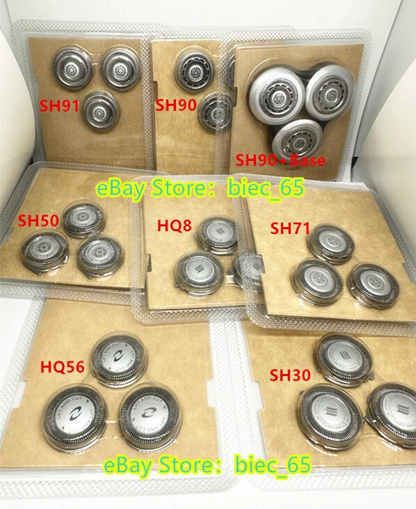 Base de cabezales de repuesto para afeitadora Phill SH30/SH50/SH71/SH90/SH91/HQ8/HQ56/RQ12 Foto 2 de 2