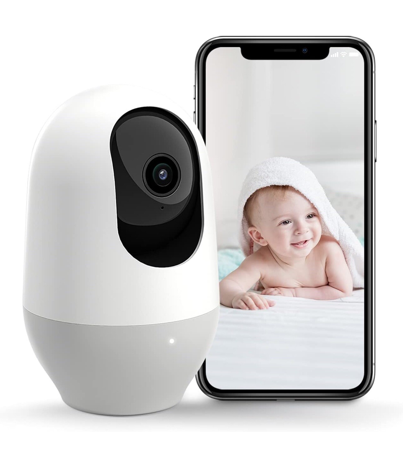 Nooie Baby Monitor- WiFi - Pet Camera Indoor, 360-degree-image