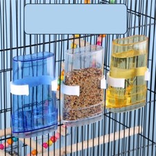 1Pc Bird Water Dispenser Feeder Food Automatic Drinker Parrot Feeding Cage Clip.