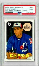 2019 Topps Archives Tim Wallach 50th Anniversary Montreal Expos PSA 9