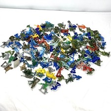 Mixed Lot 225+ Vintage Plastic Cowboys Indians Soldiers Tim-mee Marx Greenbrier