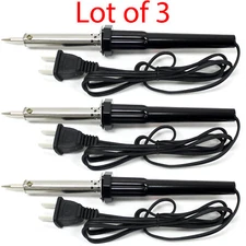 3 PACK 60w Soldering Iron Gun Electric Welding Solder Home Shop Hobby Work 110v