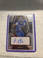 2022 Select Draft Picks Josh Ali #RS-JAL AUTO