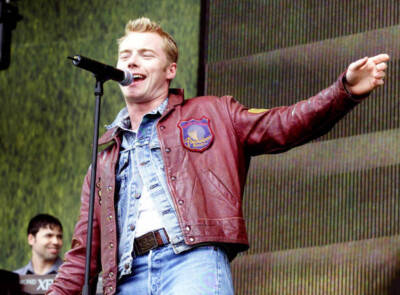 Ronan Keating at Party in the Park 2001 in Hyde Park London England Old Photo 1
