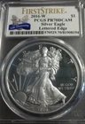 PCGS 2016 W  AMERICAN SILVER EAGLE  DOLLAR  PR70-DCAM LETTERED EDGE FIRST STRIKE
