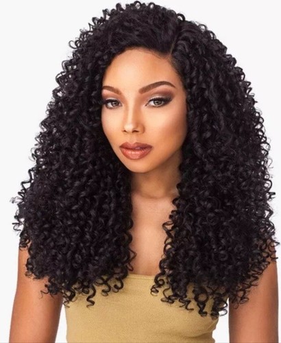 SENSATIONNEL Curly Empress Lace Front Blonde Brown Wig 2-tone - Picture 19 of 19