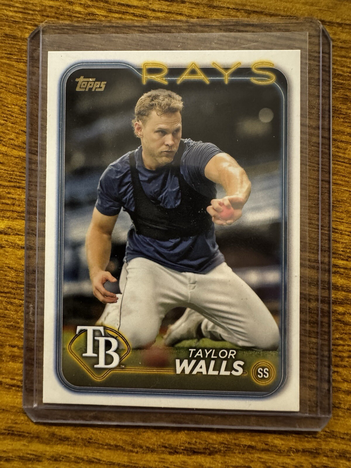 2024 Topps Series 2 Taylor Walls Golden Mirror Image SP SSP #559 Tampa Bay Rays