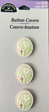 Hallmark Expressions Button Covers, 2 Sets of 3, 6 Total Button Covers,  A-40