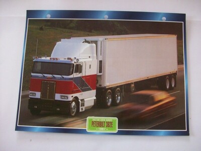 STECKKARTE LKW TRAKTOR FORTGESCHRITTENE KABINE PETERBILT 362 E 1997