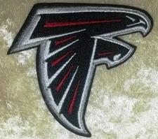 Atlanta Falcons 3.5" Iron On Embroidered Patch ~Free Tracking!