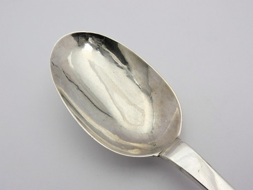 Very rare NORWICH SILVER TREFID SPOON, 1697 Elizabeth Haselwood LADY SILVERSMITH - Picture 5 of 9
