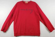 Privilege Society Mens Long Sleeve Red Crewneck Sweatshirt Size 3XL Back Design 