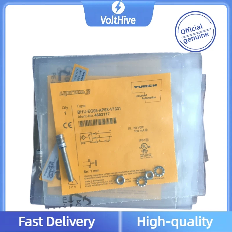 1PCS New Turck Type BI1U-EG05-AP6X-V1331 Proximity Switch Sensor 24V 0.01 - Image 2 of 2