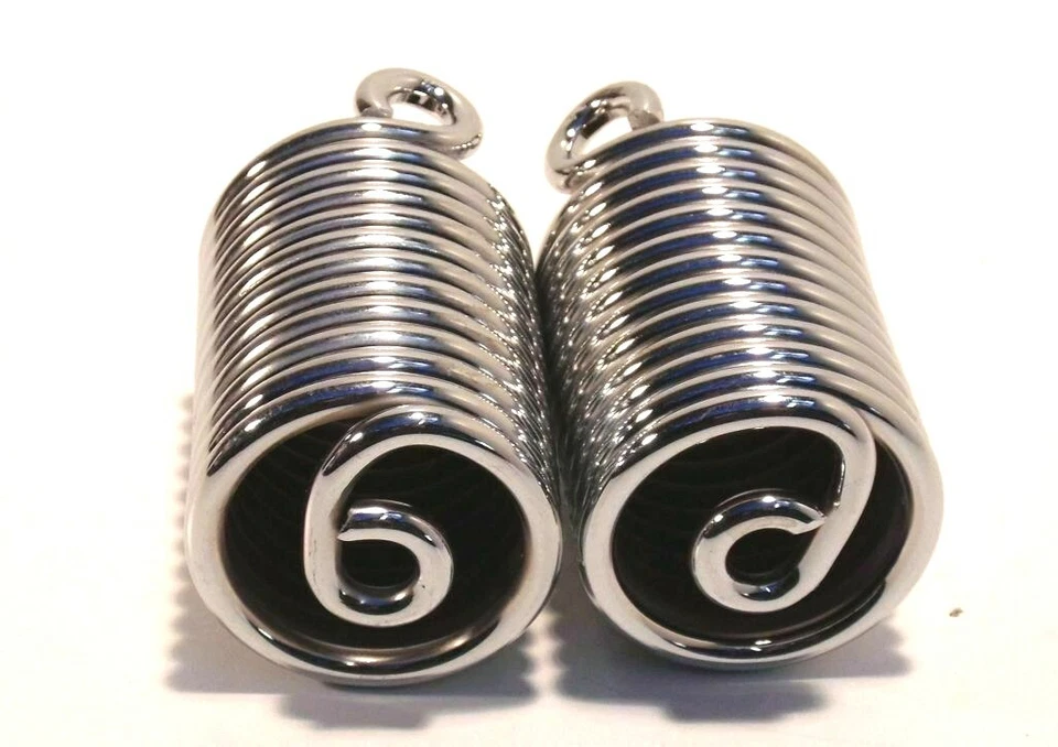 Sattelfeder (Paar) Druckfeder passend für BMW R 35 R4 R35 R12  R17 EMW verchromt - Bild 2 von 2