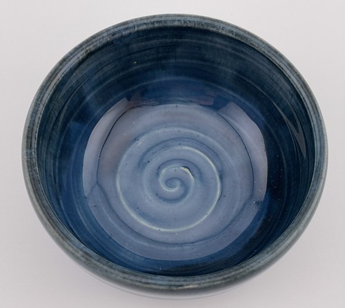 Art Pottery nesting Blue Creamer and Open Sugar by Ineke, Victoria, BC, Canada - Picture 3 of 14