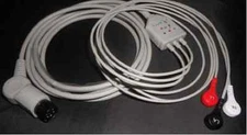1pcs 3 Leads General ECG EKG Cable 6 Pins Snap AHA G3101SP