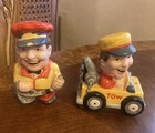 Department 56~Pops Garage Salt & Pepper Ceramic Shakers Has Chips 👋READ!