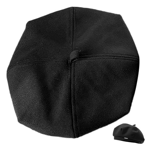 Casual Beret Hat Black Beret Hat Decorative Beret Hat Women Beret Hat for - Bild 4 von 12