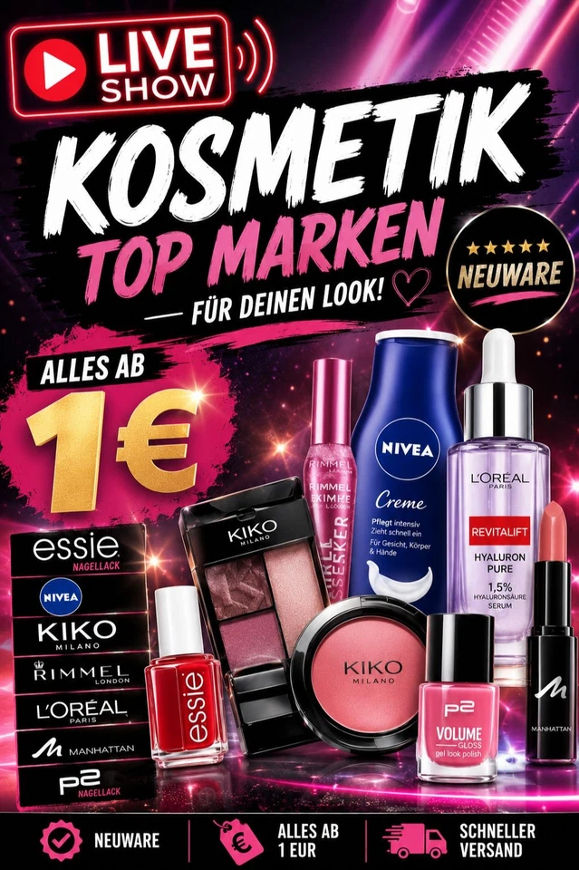 KOSMETIK, KOSMETIK, KOSMETIK - alles ab 1 EUR - NEUWARE