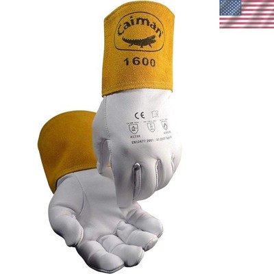 X-Large Goat Grain Welding Gloves with Extended Cuff - Max Dexterity & Safety