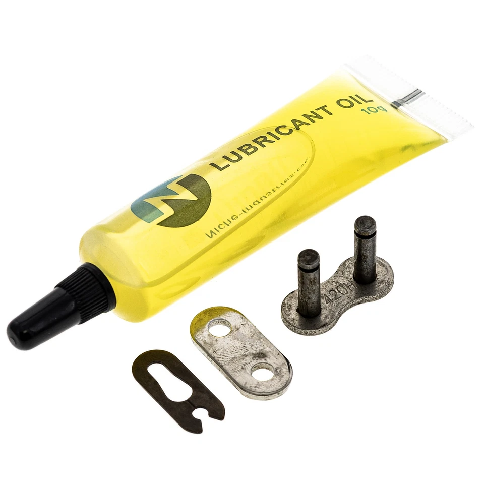 Juego de cadena de piñón para Yamaha Big Wheel BW80 15/32 dientes 420 combo delantero trasero Foto 3 de 4