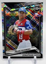 2022 Panini Elite Extra Edition #186 Jonathan Moya Prime Numbers A #/185