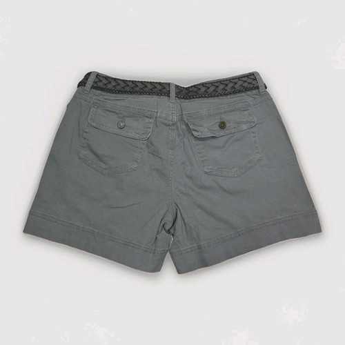 One Five One geflochtene Stretch-Twill-Shorts mit Gürtel Größe 12 (32 Taille) - Bild 2 von 8