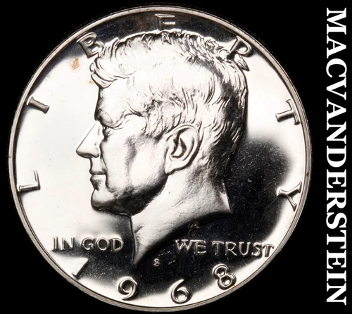 1968-S Kennedy Half Dollar- Silver- Choice Gem Proof Luster No Reserve #i9441