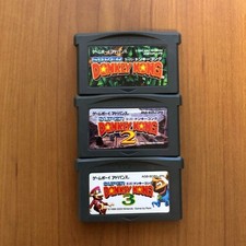 Lot 3 Super Donkey Kong 1 2 3 Set GBA Gameboy Advance Japan Version Tested