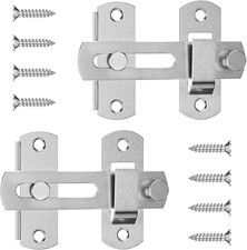 4 Inch Flip Latch Gate Latches, 180 Degree Flip Barn Door Lock Latch, Heavy Duty