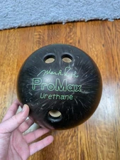 Brunswick Mark Roth ProMax Urethane Bowling Ball 15lb Black Drilled Vintage