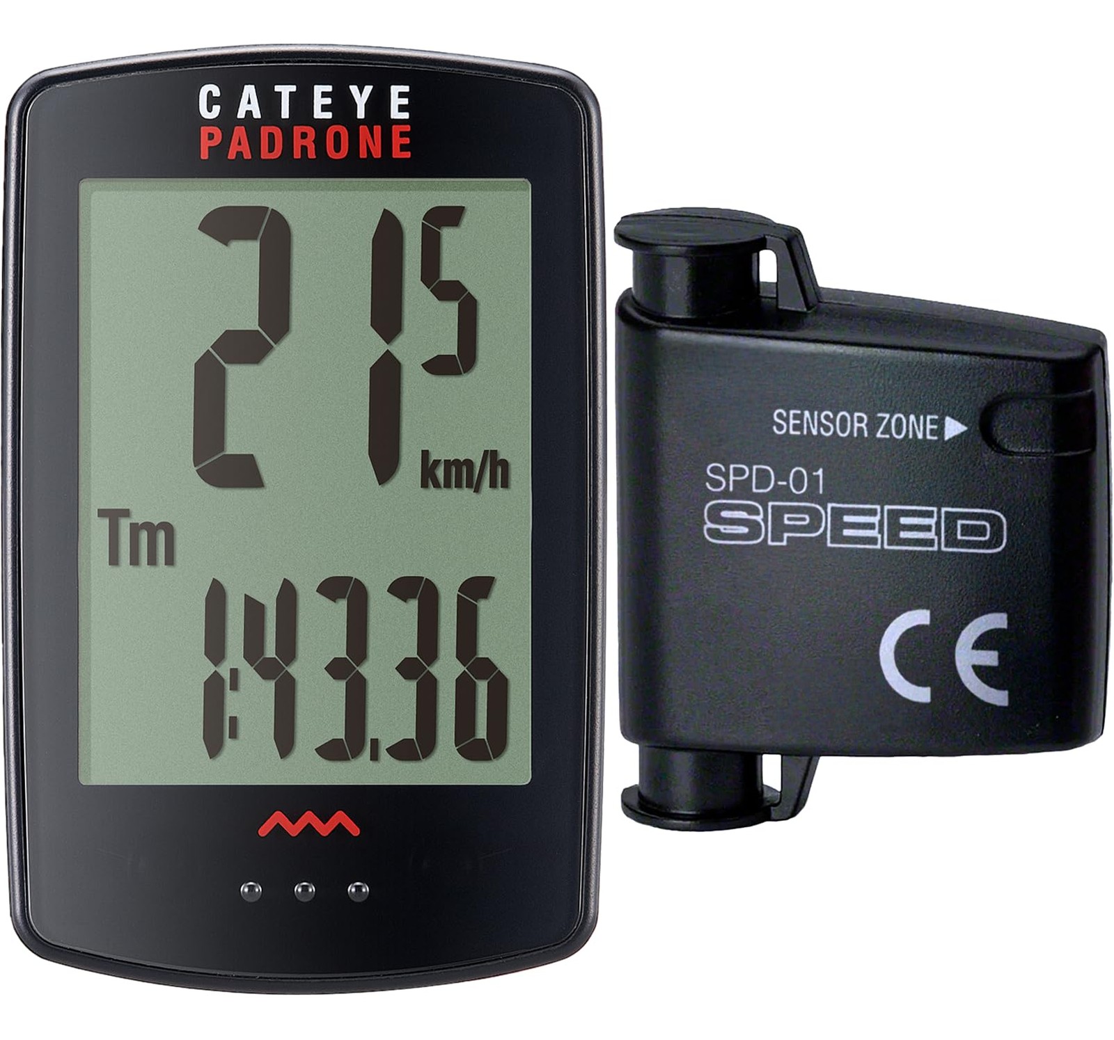 Padrone Wireless Bike Computer &ndash; Large Screen, Easy‑to‑Read Non‑GPS Cyclocomp...