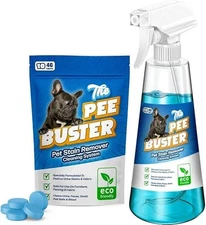 The Pee buster Pet Stain & Odor Remover - Cleaning Spray for Dog and Cat Urine