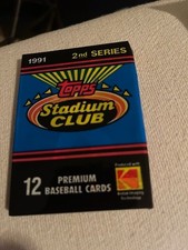1991 Stadium Club Baseball Pack 35 years old and unopened