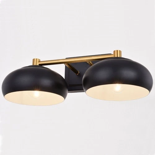 Belmont 2-Light Bathroom Light in Contemporary and Dome Style 7 Inches Tall and - Picture 2 of 9
