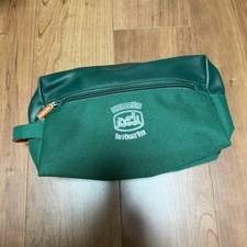 100% Authentic HERMÈS Eau D'Orange Verte Nylon mesh Pouch / Travel Bag Green