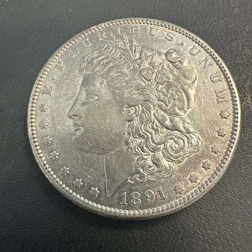 1891-S Morgan Silver Dollar Better Date AU Detail Nice Eye Appeal San Francisco