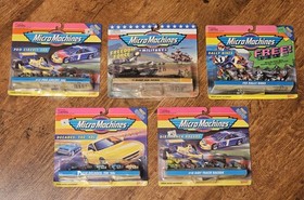 Lot of 5 Vintage 1995 Galoob Micro Machines Minis #25 Rally Set: #10, 17, 18, 11