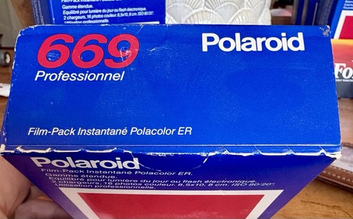 Sealed Box POLAROID 669 Polacolor ER Instant Film 2 Packs 16 Photos Expired 7/91 - Picture 6 of 6