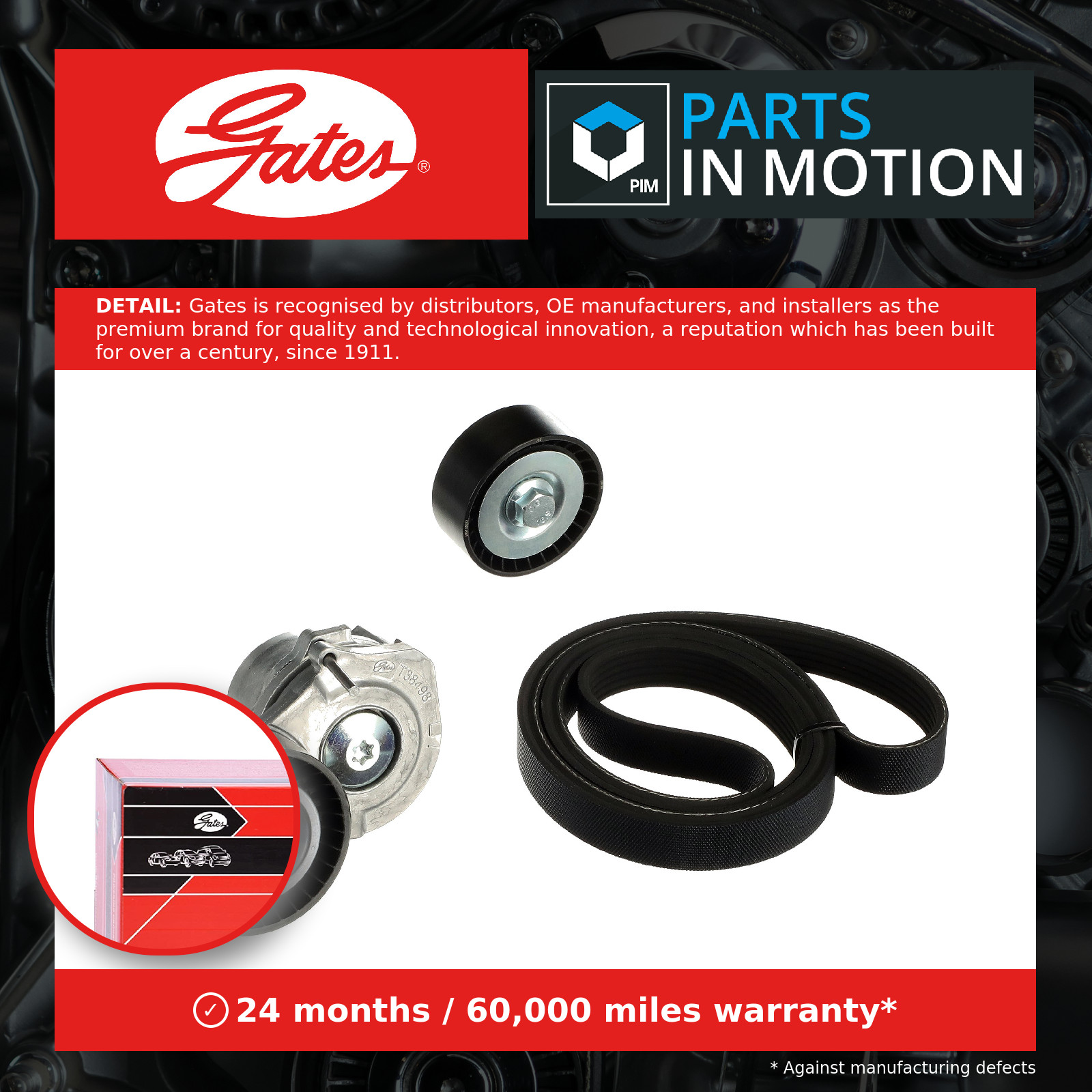 VRIBBED BELT SET K046PK1718 FOR VAUXHALL CORSA/Mk/III ASTRA/VI MERIVA OPEL - Image 12