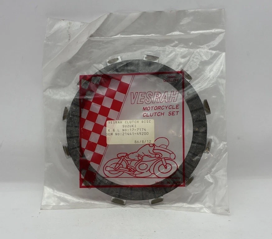 VESRAH CLUTCH PLATES KIT OF 9 PLATES ONLYL PART NUMBER 21441-49200. SEE CHART - Imagem 2 de 4