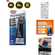 Sealant Silicone Adhesive Black Waterproof Bond Repair 3oz Tube